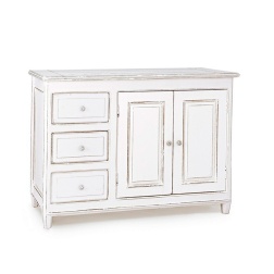 Credenza 2 ante 3 cassetti in legno Colette Bizzotto